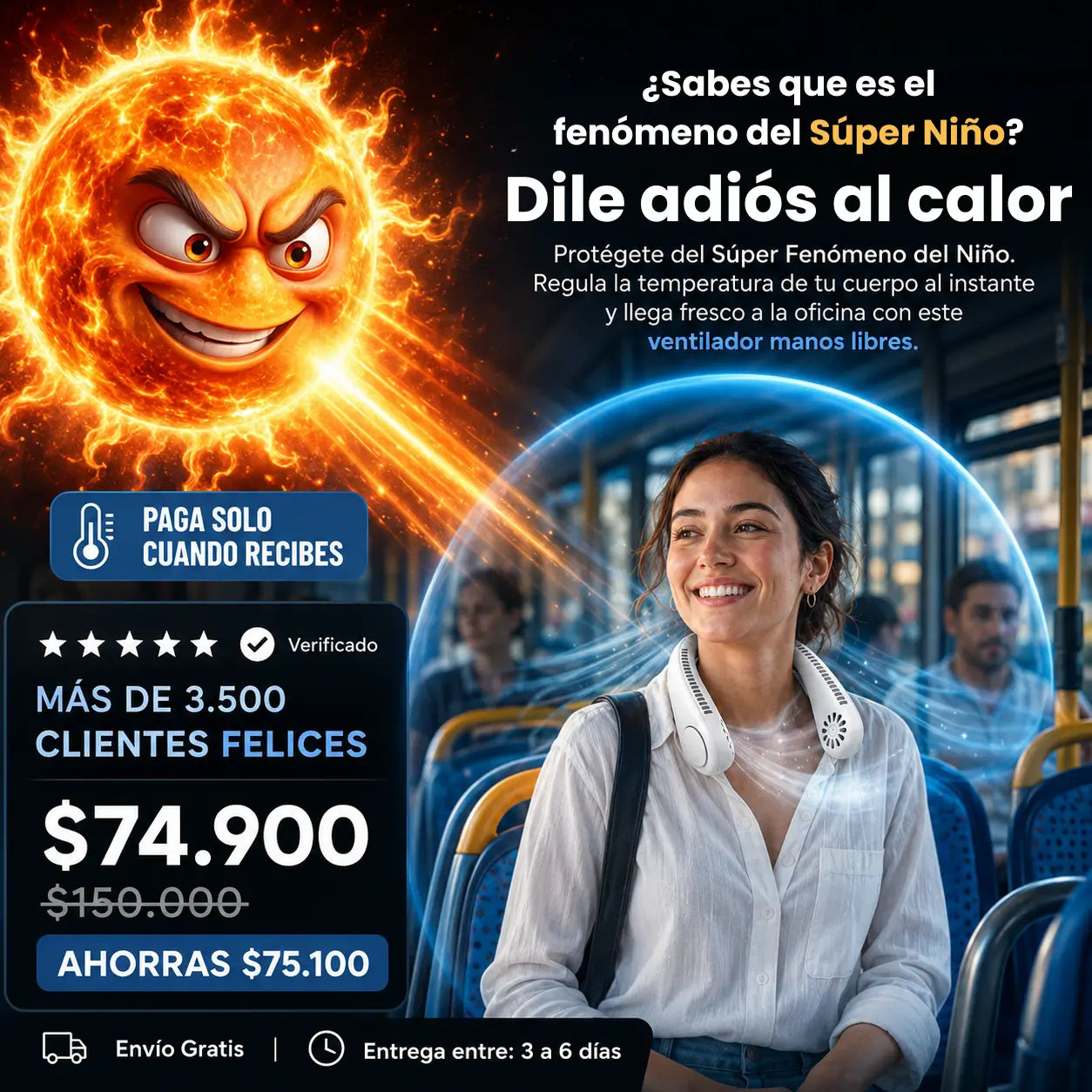 Artic Air - Ventilador cuello