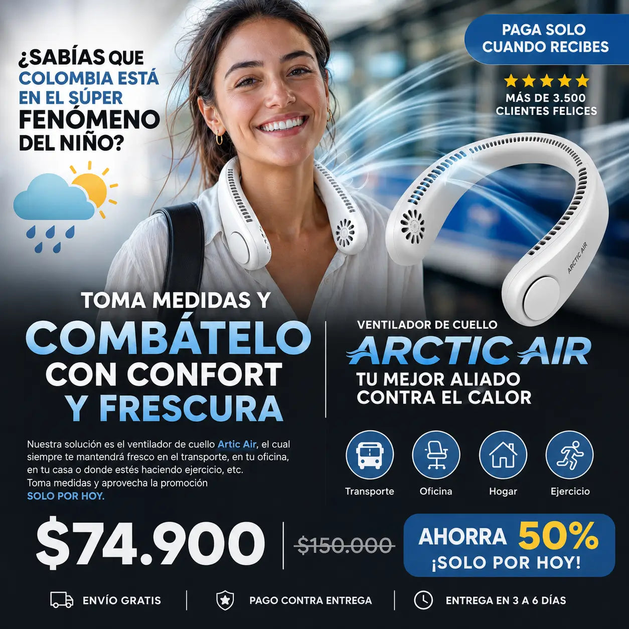 Artic Air - Ventilador cuello